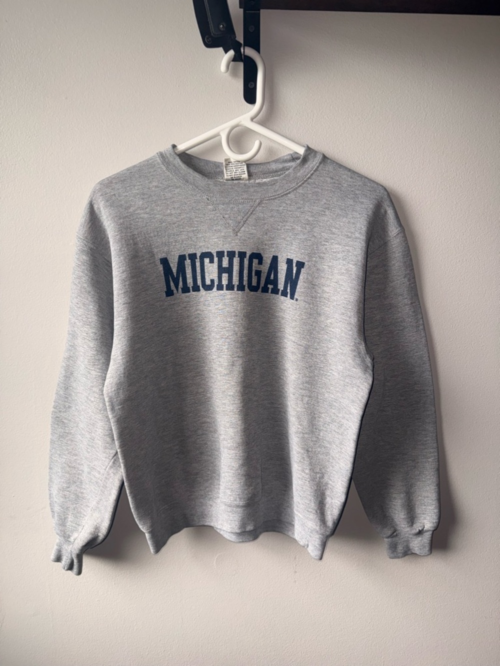 Y2K Michigan Gray Crewneck Sweatshirt Size S